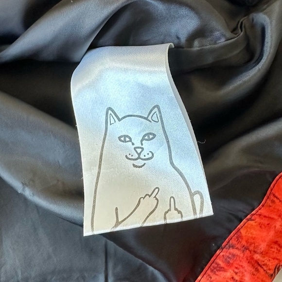 RipnDip Devil Cat Angel Skateboard Long Jacket Windbreaker M - Picture 13 of 14